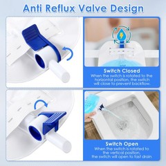 5 Pack 500ml Urinary Drainage Leg Bag with 12″ Tubing and Anti-Reflux Valve, 33.