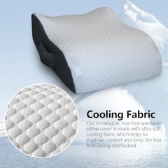 Leg Elevation Pillow – Memory Foam Knee/Ankle Support, Cooling Fabric, Post-Surg