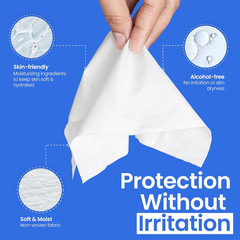 Safe n‘ Simple Skin Barrier Wipes No-Sting – 2″ x 2″ – 100 Count – Alcohol-Free