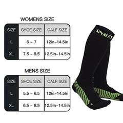 Men Women Compression Socks Stockings by Pacearth Calf Leg Sports 20-30mmHg
