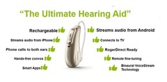 Infinio i30 Waterproof Hearing Aids + Phonak dryer + 2 chargers + Pocket Remote