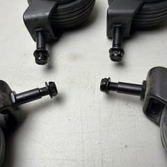 FULL SET of 5″ Caster Wheels Tires & Forks for Pride Jazzy EVO613 Power Chair