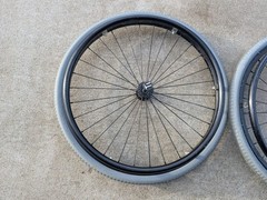 Tilite Shadow Wheelchair Wheels 22″ Solid Core Tires Ti