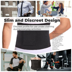 Men’S Abdominal Binder for Post Surgery,Compression Wrap Abdomen Waist Support B