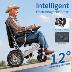 Lightweight Foldable Heavy Duty All Terrain Electric Wheelchair Mobility Scooter