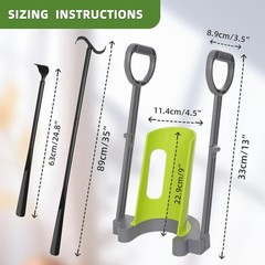 Compression Sock Aid Device with Detachable Dressing Pole – For Limited Mobility