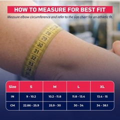 Elbow Compression Sleeve with Adjustable Strap – Breathable Arm Support Brace fo