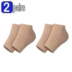 2PCS Gel Moisturizing Heel Socks Spa Sock For Foot Care Gel Heel Socks For Dry C