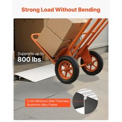Uimoso 1-Inch Rise Door Threshold Ramp for Wheelchairs, Supports Up to 800 lbs