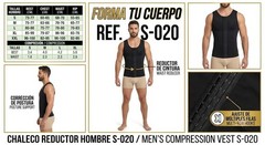 Chaleco Reductor Hombre Marca Forma Tu Cuerpo Red S 020 Talla M