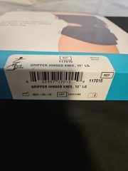Med Spec Gripper Hinged Knee Brace 12″ Large 117015