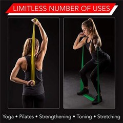 264014 ASO Ankle Stabilizer, Black, Medium & THERABAND Resistance Band Set, P…
