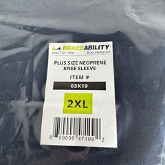 Plus Size Neoprene Compression Knee Sleeve XXL Support Brace for Bariatric New