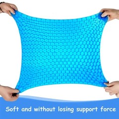 Gel Seat Cushion Set for Long Sitting Double Thick Office Desk Home Wheelchair