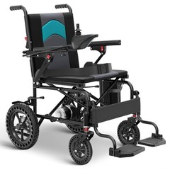 BLACK/BLUE/GRAY – POWET ELECTRIC WHEELCHAIRS 350 LBS 1 BATTERY