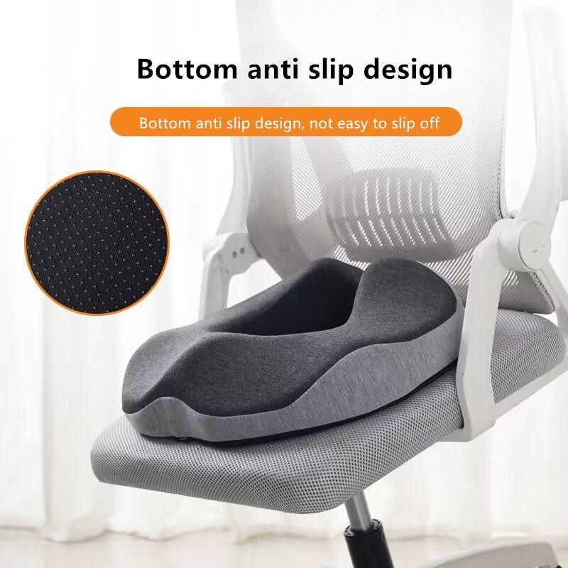 Ergonomic Memory Foam Donut Seat Cushion for Tailbone Pain, Hemorrhoids, Sciatic