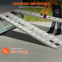 72x15in 6000lb Aluminum Loading Ramps 2PCS & Heavy Duty & Adjustable