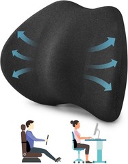 Medium Soft Lumbar Cushion with Removable Cover for Posture Support & Relaxation