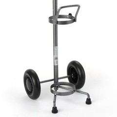 Drive Medical Adjustable Oxygen Cylinder Cart Silver Vein Finish 13002SV-6 1 EA