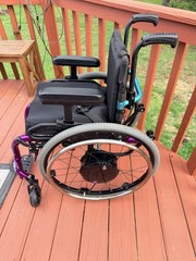 Ki Mobility Rogue XP 13×15 Pediatric Wheelchair W/ Alber Twion Power Assist