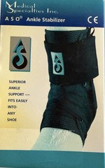 Med Spec 264014 X-Large Size ASO Ankle Stabilizer – Black