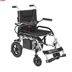Lightweight 37.5 lbs Foldable Electric Wheelchairs Max 265lbs, 25 Miles Range
