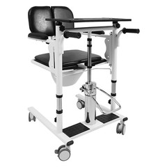 330LB Hydraulic Patient Lift Transfer Chair Mobility Elderly Aid Wheelchair Lift