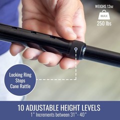 DMI Walking Cane and Walking Stick UniSex Lightweight Adjustable 30-39 Inches US