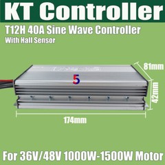 KT 40A controller 36V/48V 1000W 40A KT sine wave controller for ebike