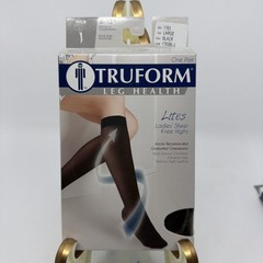 TRUFORM Lites Ladies‘ Sheer Knee High 8-15mmHg (Black) Large 1763