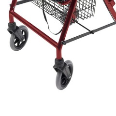 Lightweight Short Hemi Rollator Walker Low 20 Inch Adjustable Mobility Walking