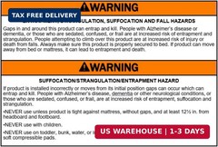 Bed Rails for Elderly Adults Safety – ASTM F3186-17 Certified, 350 lbs Heavy-Dut