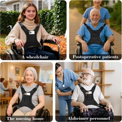 Wheelchair Harness for Adults – Secure Seat Belt and Torso Support Vest for E…