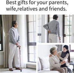 Portable Aluminum Walking Stick with Comfortable T-Handle – Perfect for Seniors