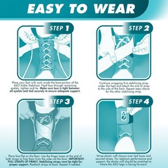 ASO Ankle Stabilizer (Medium, Black) – Lace Up Ankle Brace for Ankle Sprain a…