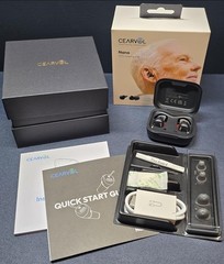 Cearvol Nano OTC Hearing Aids Invisible ITC UV Cleaning 54+Hr Battery