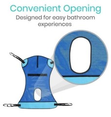 Vive Patient Lift Sling with Opening 48″x30″ 400Lb Capacity – Lifting Aid Straps