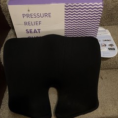 Cushion Lab Pressure Relief Seat Cushion Ergonomic For Long Sitting Hours, Black
