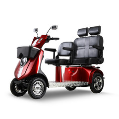 1000W 4-Wheel Heavy Duty Adjustable 3-Seat Electric Power Mobility Scooters