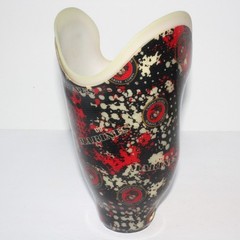 STUNNING BELOW-KNEE RIGHT PROSTHETIC SOCKET RED-WHITE-BLACK U.S MARINES GRAPHICS