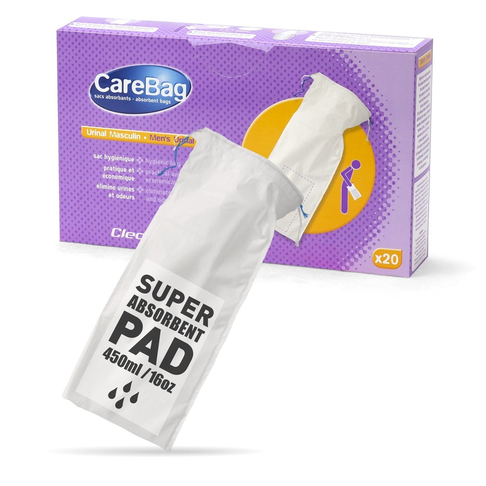 Men’s Urinal Absorbent Bags, 20 count