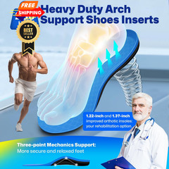 280+lbs Plantar Fasciitis High Arch M(Men’s 8-9/ Women’s 9-10)–275mm, Blue