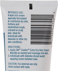 3M Cavilon Extra Dry Skin Cream, 4 fluid ounce (118mL) #3386 – 1 Tube