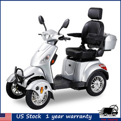 800W Heavy Duty Electric Mobility Scooter 4 Wheel for Adult Senior 30Miles 500lb