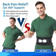 Adjustable Back Brace for Lower Back Pain Relief, Support Belt for Herniated Dis