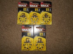 MAX Hearing AID Batteries SIZE 10 40 Batteries Exp 2026-2028