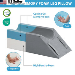 MEGCXIT Leg Pillow Elevation Blood Circulation, Wedge Single Leg, Grey