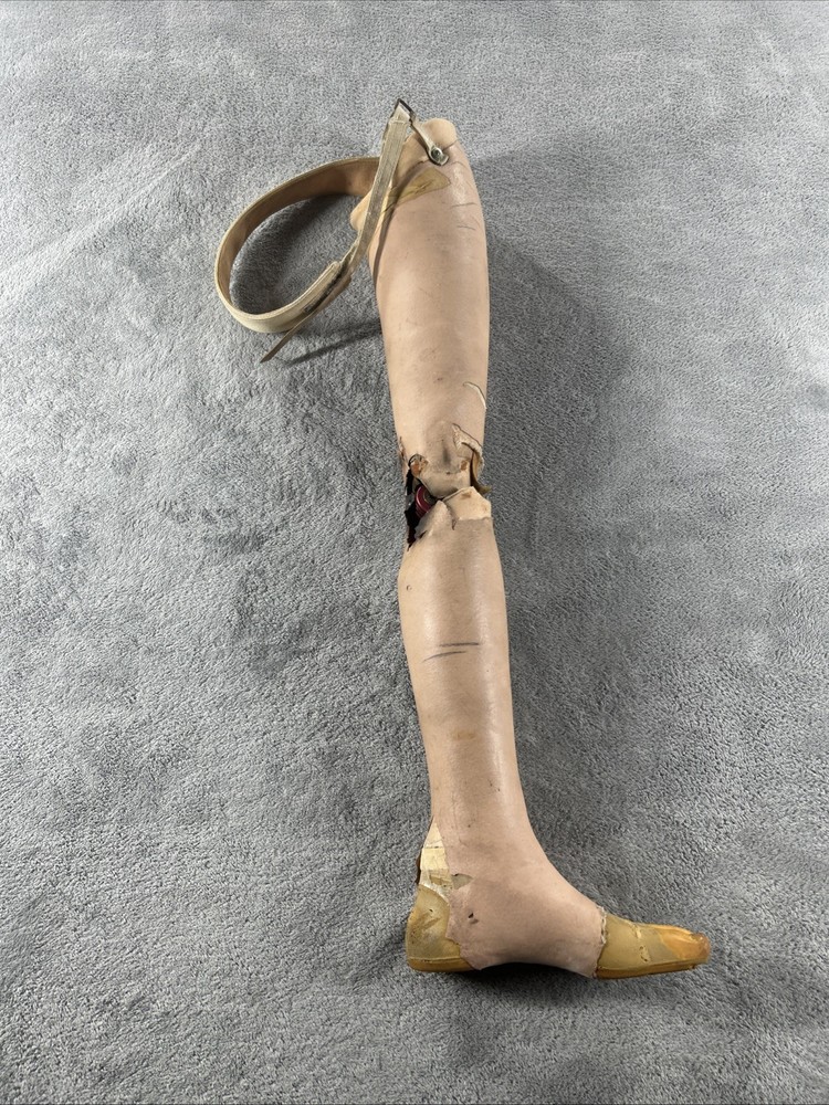Vintage Left Above Knee Prosthetic Leg Please Read