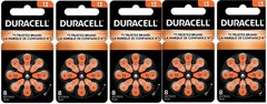 Duracell Activair Mercury Free Hearing Aid Batteries Size 13 (8-240). Exp-2029