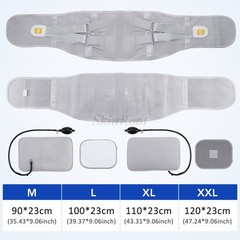 Medical-Grade Lumbar Support Belt for Back Pain Relief with Steel Plates、M-XXL
